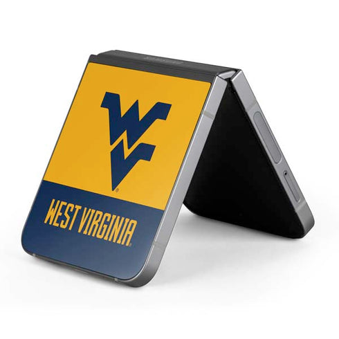 West Virginia University WV Yello split Galaxy Z Flip6 Skin